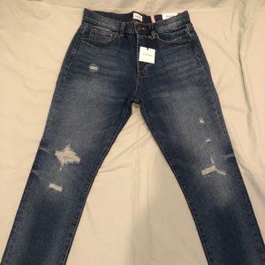 Sneak Peek Straight Leg High Waist Jeans